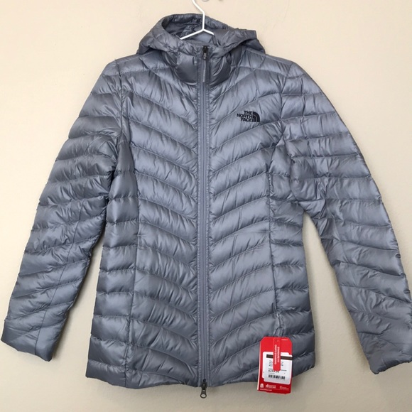 north face trevail parka grey